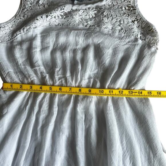 Mlle Gabrielle Women’s Fairy Cottage Gauze Asymmetrical Dress White Size Large - Picture 8 of 8